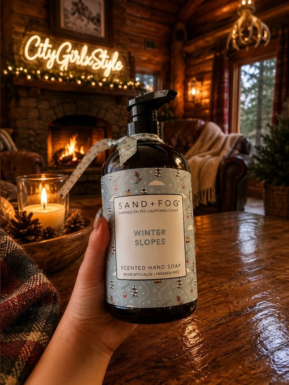 Winter Slopes Scented Hand Soap - Blue